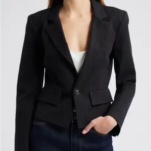 Nanette Lepore Black Blazer Fitted Size 8